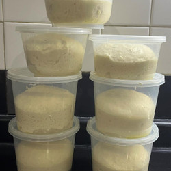 Sourdough starter pizza dough