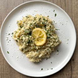 Lemon &amp; Boursin Orzo Bake