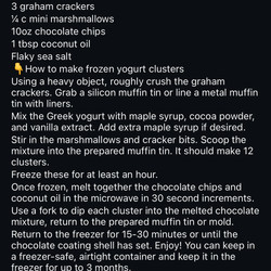 S’more yogurt clusters from IG