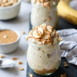 Peanut Butter Banana Overnight Oats