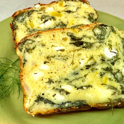 Savory Mediterranean Spinach Feta Loaf