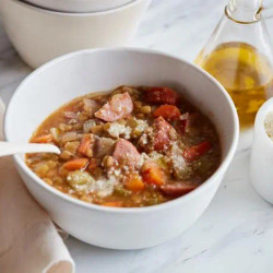 Lentil Sausage Soup