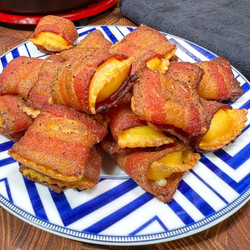 Bacon Wrapped Ravioli