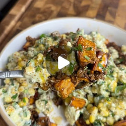 Mexican Inspired Street Corn Hot Honey Bowl