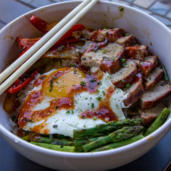 Spicy Bbq Pork Rice Bowls