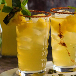 Spiced Pineapple Peel Refresher Drink