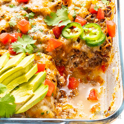 Keto Ground Beef Casserole (mexican Style)