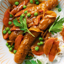 Curried Sausages Recipe