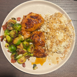 Balsamic Brussels with Bacon