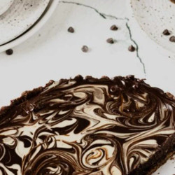 Chocolate Tahini Date Tart
