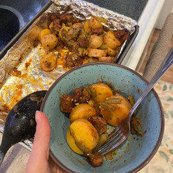 Sausage Green Bean Mini-Potato “Casserole”