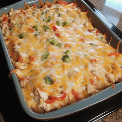 Creamy Chicken Fajita Casserole On Keto