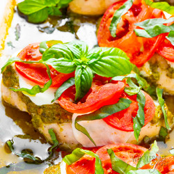 Pesto Chicken (5 Ingredients!)