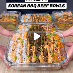 High Protein Korean Bbq Beef Bowls
