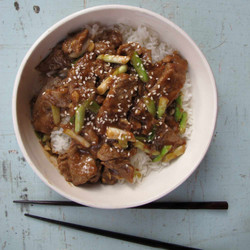 Mongolian Beef With Scallions