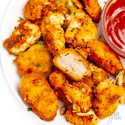 Keto Chicken Nuggets (5 Ingredients!)