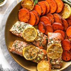 Honey Rosemary Baked Salmon