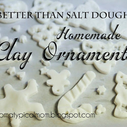 Better Than Salt Dough {homemade Clay For Ornaments Or Handprints} - Tips From A Typical Mom