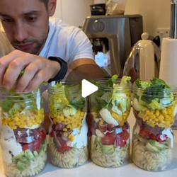 Super Simple High Protein Chicken Pasta Salad