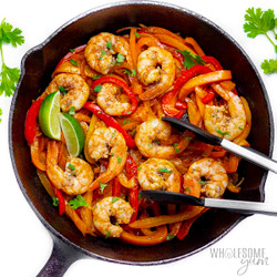 Shrimp Fajitas Recipe (with Easy Marinade!)