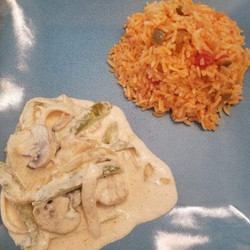 Mexican “pollo Con Crema” Chicken