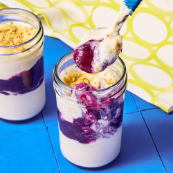 These Lemon-blueberry Cheesecake Jars Are A High-protein Dessert You’ll Make Again