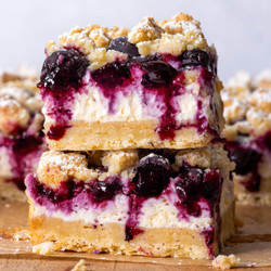 Gluten Free Blueberry Cheesecake Bars