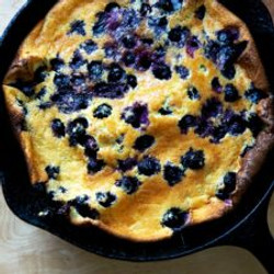 Fresh Lemon-blueberry Dutch Baby