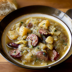 Oktoberfest Stew With Lager And Smoked Sausage