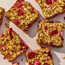 These Strawberry-oatmeal Breakfast Bars “taste Like Summer”