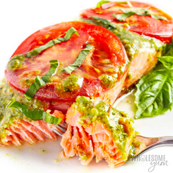 Pesto Salmon (4 Ingredients!)