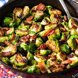 Maple Bacon Brussels Sprouts