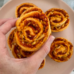 Sweet Potato Pizza Pinwheels