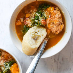 Kale Meatball Soup
