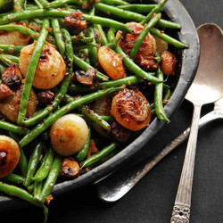 Sautéed Green Beans With Mushrooms And Caramelized Cipollini Onions | The Food Lab