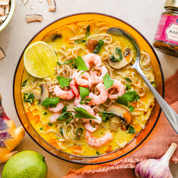 Soupe Thaïe Crevettes Et Lait De Coco