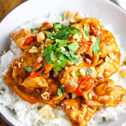 Chicken Satay Rice Bowls