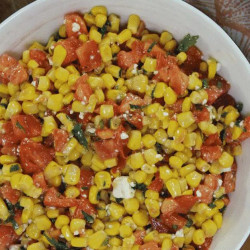 Corn Tomato Feta Salad