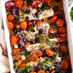 Mediterranean Baked Cod