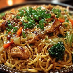 Garlic Chicken Lo Mein