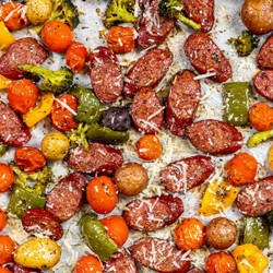 Sheet Pan Sausage And Veggies