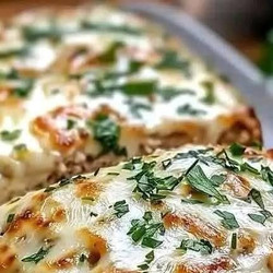 Garlic Parmesan Chicken Meatloaf
