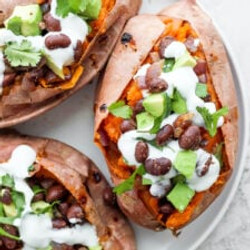 Black Bean Stuffed Sweet Potatoes