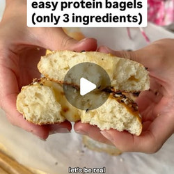 High-protein Bagels