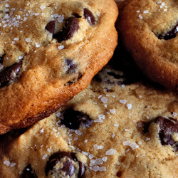 Salted Tahini Chocolate Chip Cookies