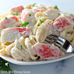 Crab Fettuccine Alfredo