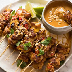 Thai Chicken Satay with Peanut Sauce