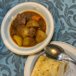Berbere beef and potato stew (Sega be dinach wat)