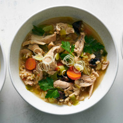 Cock-a-leekie Soup (scottish Chicken And Leek Soup)