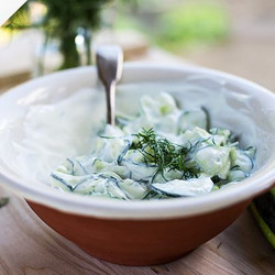 Polish Cucumber Salad (mizeria)
